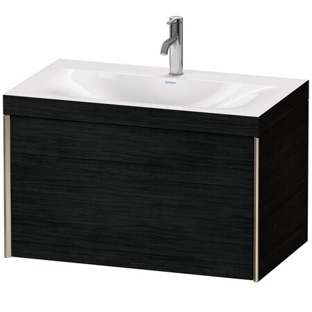 Duravit Xviu C-Bonded Set Wall-Mounted Oak Black Matt 31 1/2 X18 7/8 X19 3/4 - XV4610OB116C